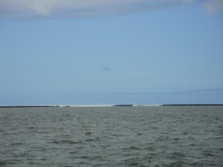 Waves breaking over Hilo water break